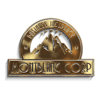 montblanc corp logo on a black background