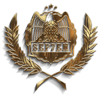 sep7m logo on a black background